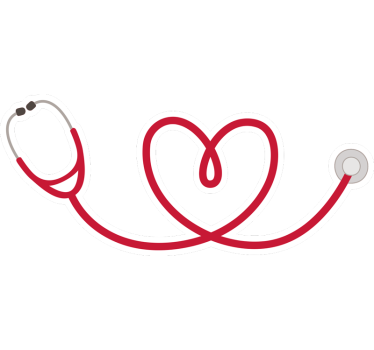 stethoscope heart car sticker - TenStickers