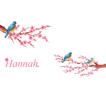 Minimalist peaceful blossom wall decal - TenStickers