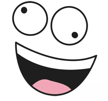 Happy face iconic laptop skin decal - TenStickers