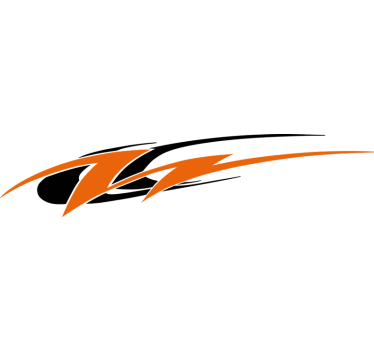 Swoosh side caravan sticker - TenStickers