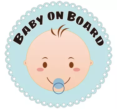Infant On Board Sign Baby on board sticker - TenStickers