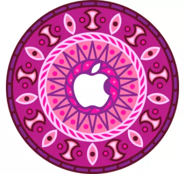 Mandala Design Laptop Sticker - TenStickers
