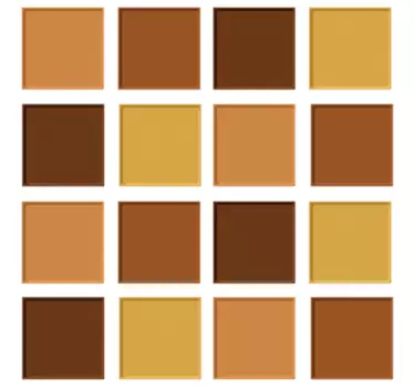 Brown Tones Bathroom Mosaic Vinyl - TenStickers
