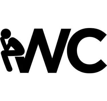 WC Bathroom Sticker - TenStickers