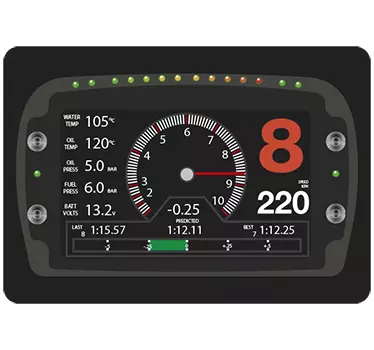 Speedometer Dashboard Display laptop skin - TenStickers