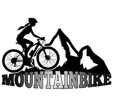 Trail bicycle bike sticker - TenStickers