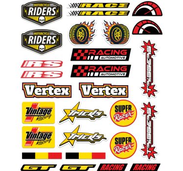 Individual bomb pack motorbike sticker - TenStickers