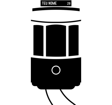 Vinil personalizável eléctrico de Lisboa city wall sticker - TenStickers