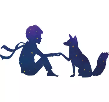 Little Prince night fairy tale wall decal - TenStickers