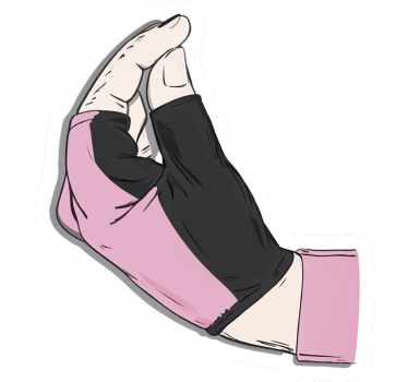 Italian cycling gesture car sticker - TenStickers