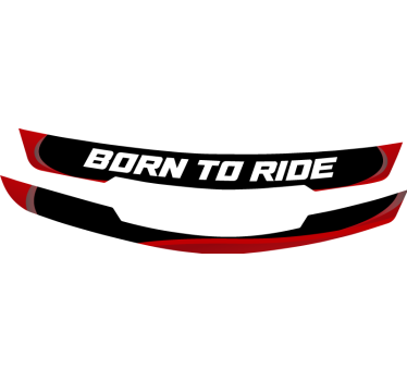 Customizable visor  text motorbike sticker - TenStickers