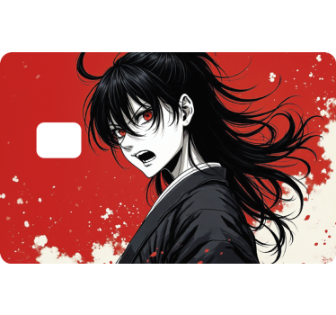 Anime character credit card sticker - TenStickers