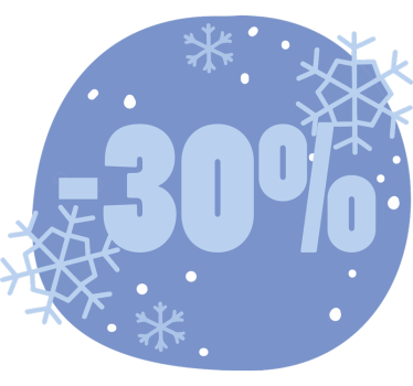 Winter discount sales sticker - TenStickers