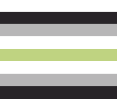Agender flag car sticker - TenStickers