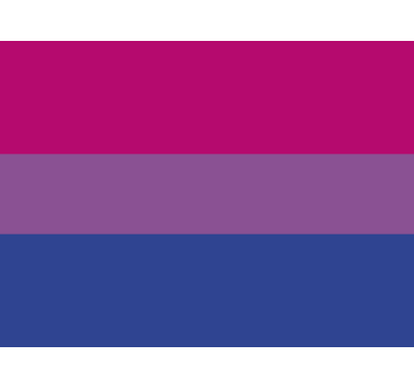 Bisexual flag car sticker - TenStickers