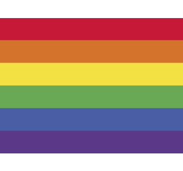LGBTQ flag car sticker - TenStickers