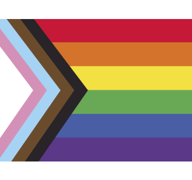 LGBTQ Progress flag car sticker - TenStickers