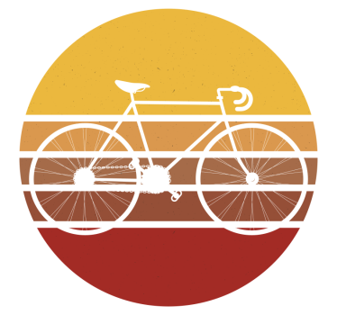 Vintage road bike bike sticker - TenStickers