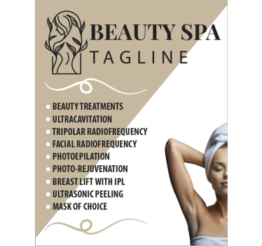Translucent beauty salons services shop window sticker - TenStickers
