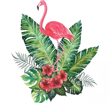 Majestic flaming plant wall decor - TenStickers