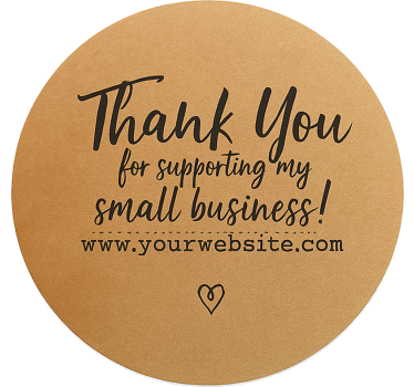 Wooden support gratitude shop window sticker - TenStickers