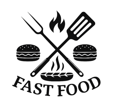 Fast food tools restaurant sticker - TenStickers
