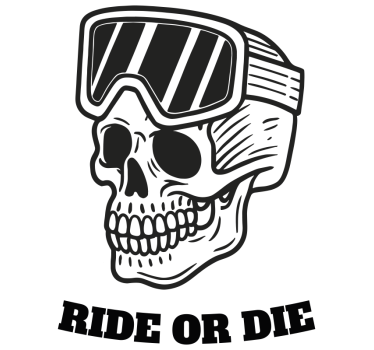 Ride or die caravan decal - TenStickers