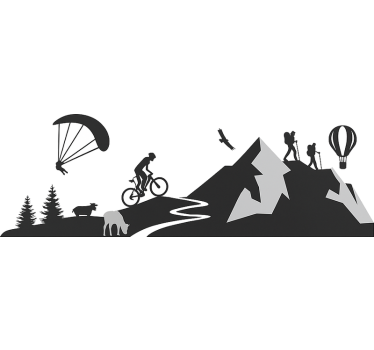 All moutain sports  caravan decal - TenStickers