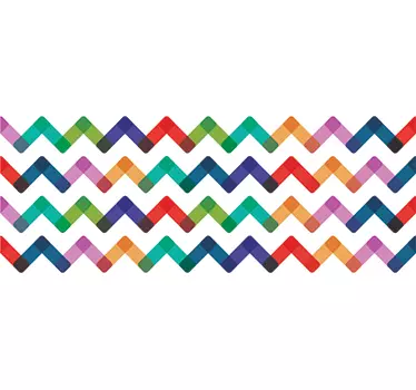 Modern ornament border sticker - TenStickers