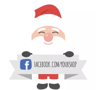 Christmas Facebook Sticker for Businesses - TenStickers