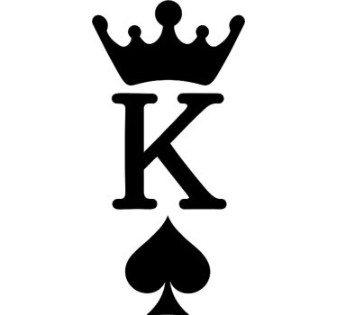 King of Spades motorbike sticker - TenStickers