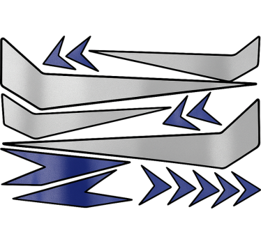 Helmet graphic design motorbike sticker - TenStickers