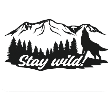 "Stay wild!" caravan decal - TenStickers