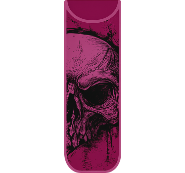 Sketch grunge skull bike sticker - TenStickers