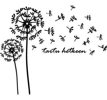 Vinilo dandelion finland wall decal for bathroom - TenStickers