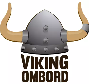 Viking baby in car sticker - TenStickers
