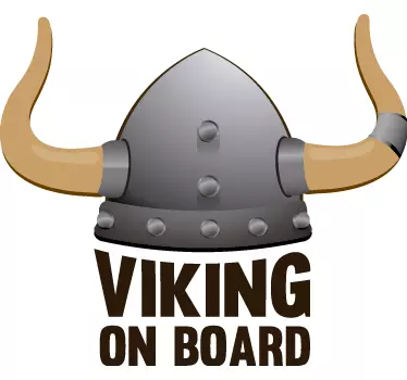 Viking baby on board sticker - TenStickers