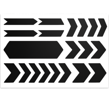 Arrows design bike sticker - TenStickers