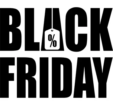 Black friday shop window window sticker - TenStickers