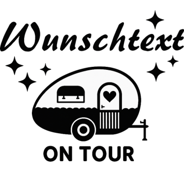 "Custom" on tour  caravan decal - TenStickers