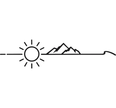 "Custom" nature landscape  caravan decal - TenStickers