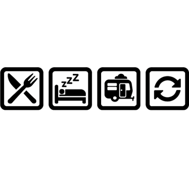 Feast rest caravan redo caravan decal - TenStickers
