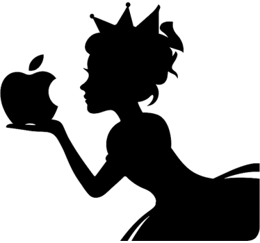 Macbook princess laptop sticker - TenStickers