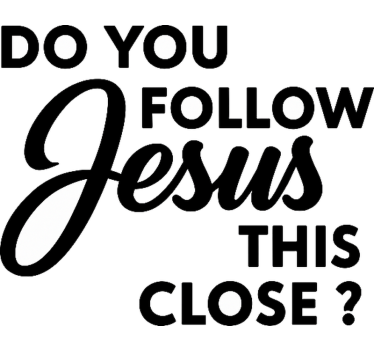 Do you follow Jesus text car sticker - TenStickers
