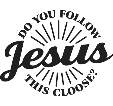 Jesus text humor car sticker - TenStickers