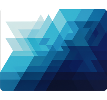 Blue triangles design truck decal - TenStickers