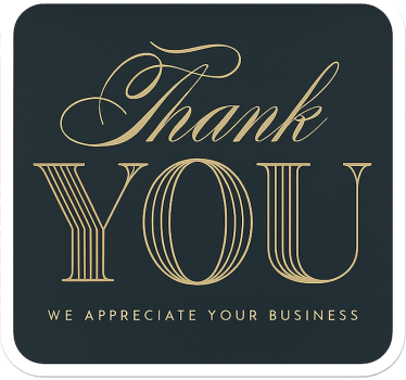 We appreciate your business quote sticker - TenStickers