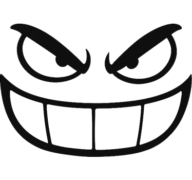Mischievous rearview gremlin car sticker - TenStickers