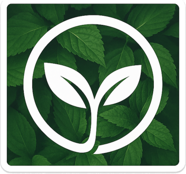 Custom logo leaves background car sticker - TenStickers
