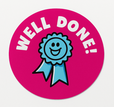 Congratulation set illustration wall sticker - TenStickers